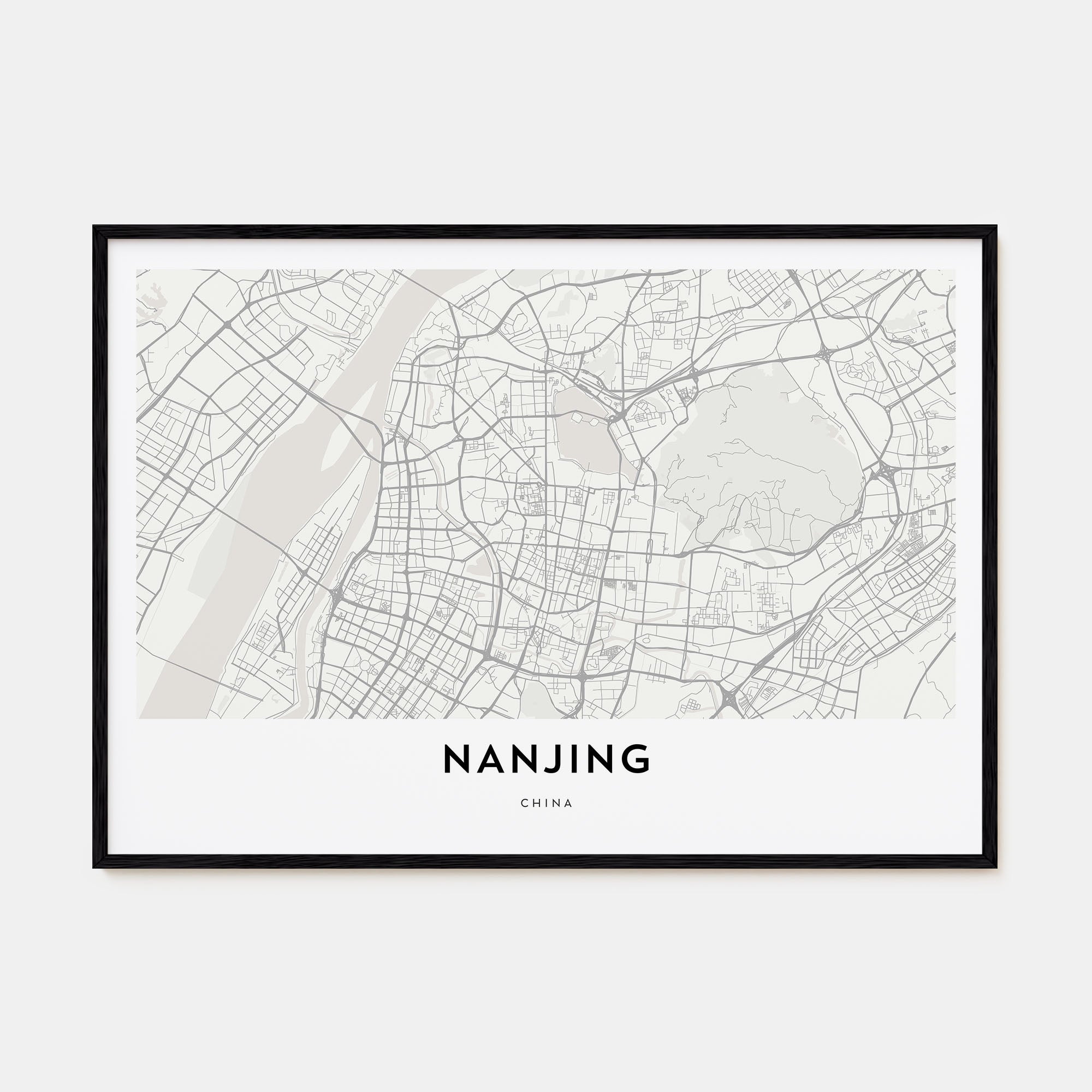 Nanjing Map Landscape Poster