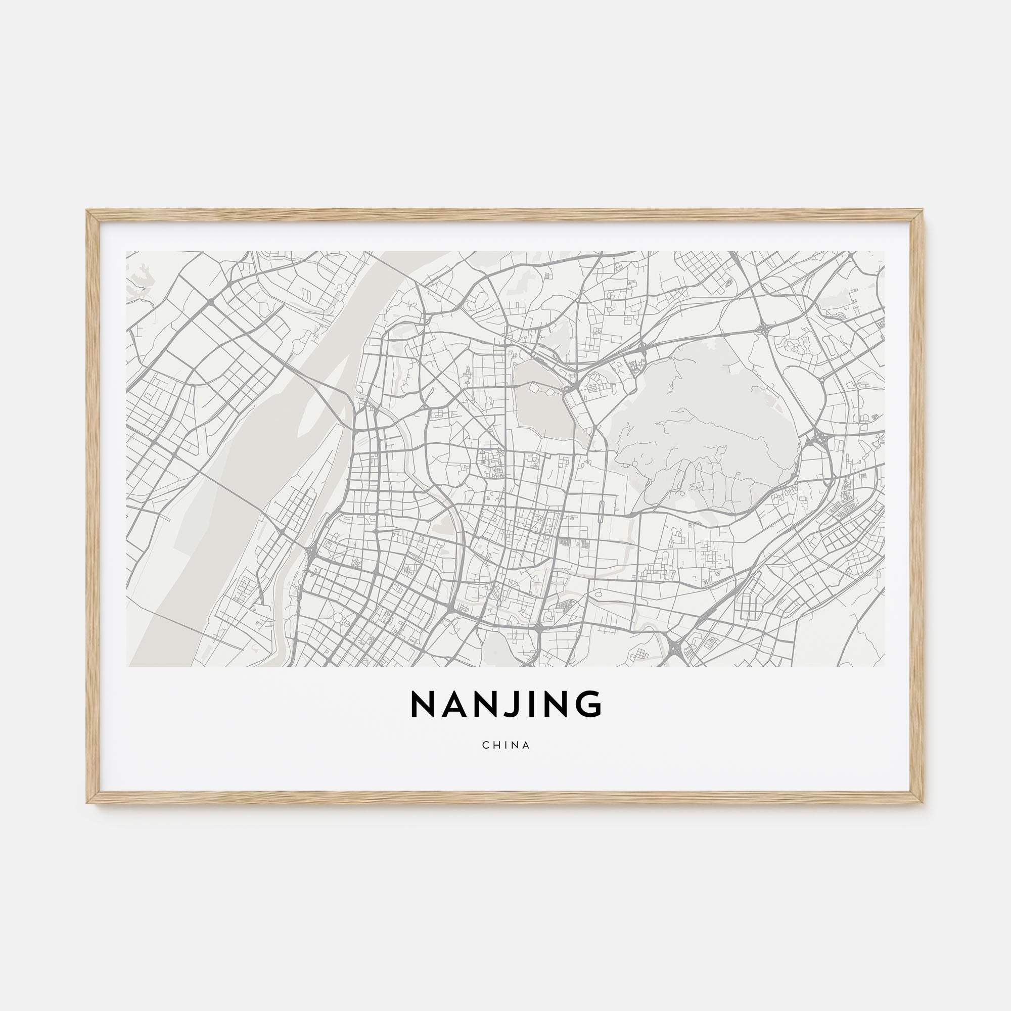 Nanjing Map Landscape Poster