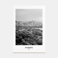 Nanjing Portrait B&W Poster