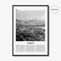 Nanjing Print Black and White, Nanjing Wall Art, Nanjing Poster, Nanjing Photo, Nanjing Wall Décor, Nanjing Map, China
