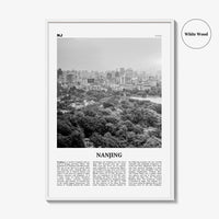 Nanjing Print Black and White, Nanjing Wall Art, Nanjing Poster, Nanjing Photo, Nanjing Wall Décor, Nanjing Map, China