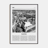 Nantes Travel B&W Poster