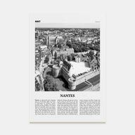 Nantes Travel B&W Poster