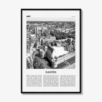 Nantes Print Black and White, Nantes Wall Art, Nantes Poster, Nantes Photo, Nantes Wall Décor, France, Pays de la Loire