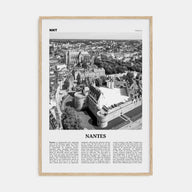 Nantes Travel B&W Poster