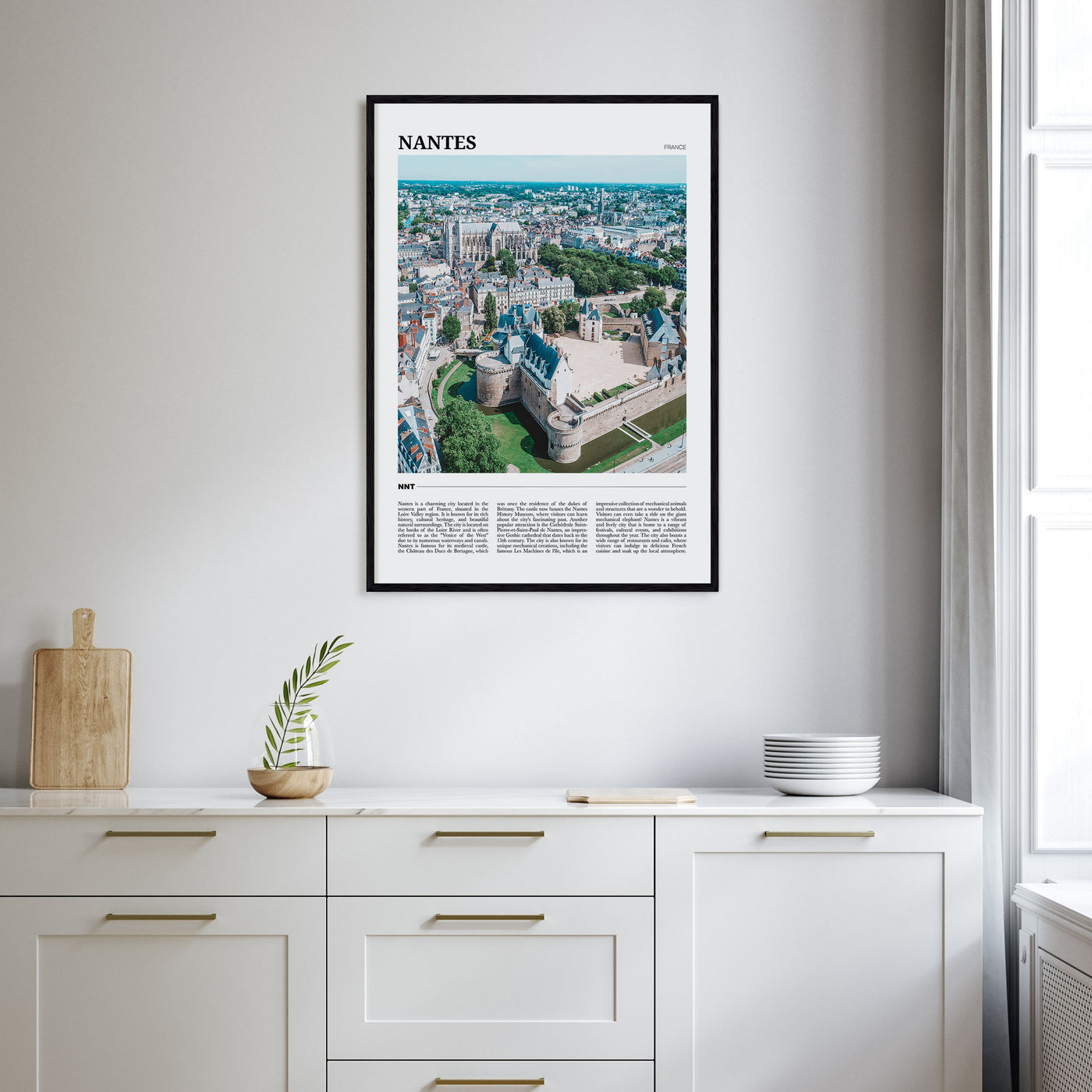 Nantes Travel Color Poster