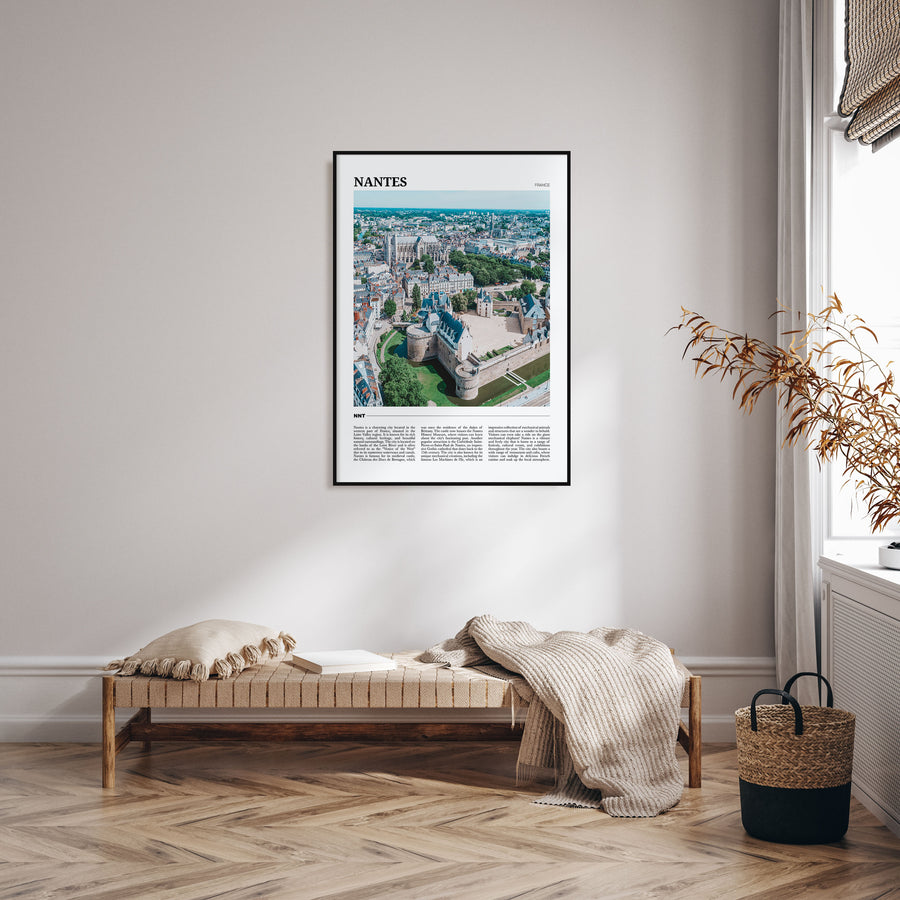 Nantes Travel Color Poster