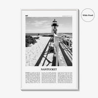 Nantucket Print Black and White, Nantucket Wall Art, Nantucket Poster, Nantucket Photo, Nantucket Wall Décor, Massachusetts, USA