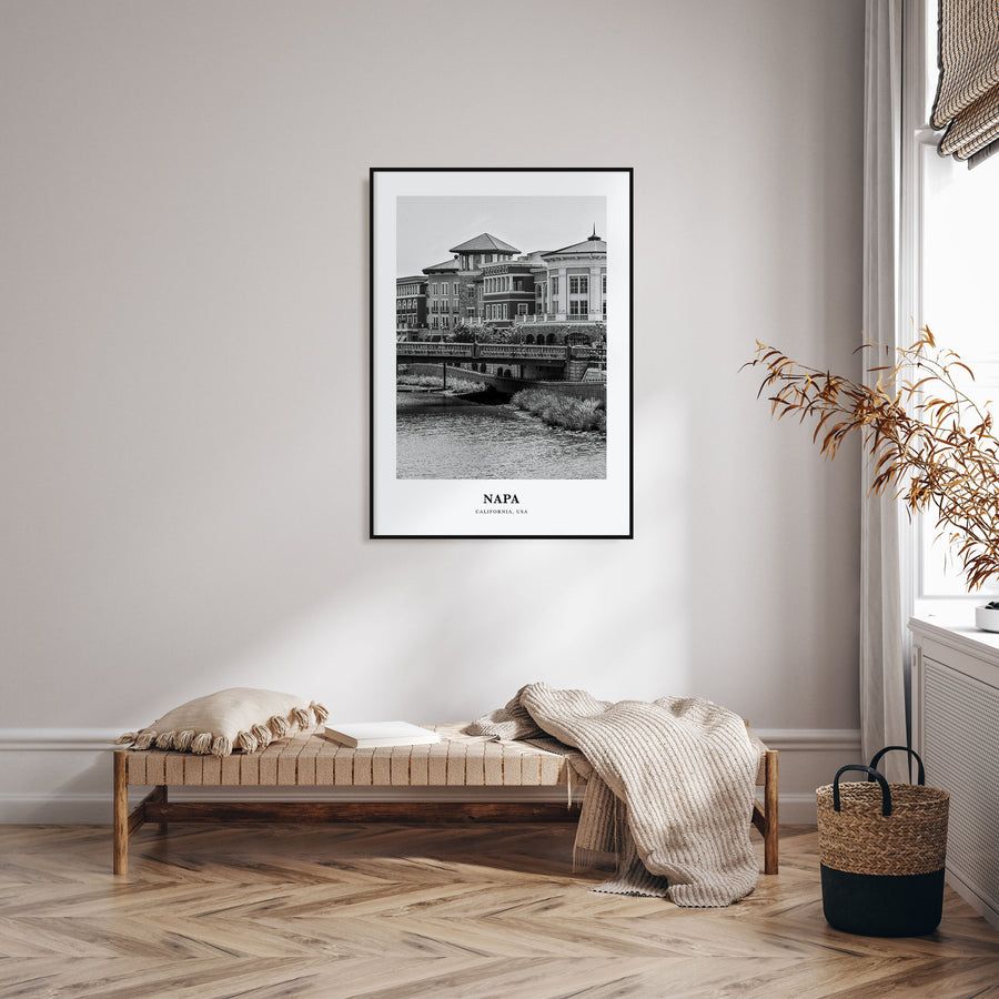 Napa Portrait B&W Poster