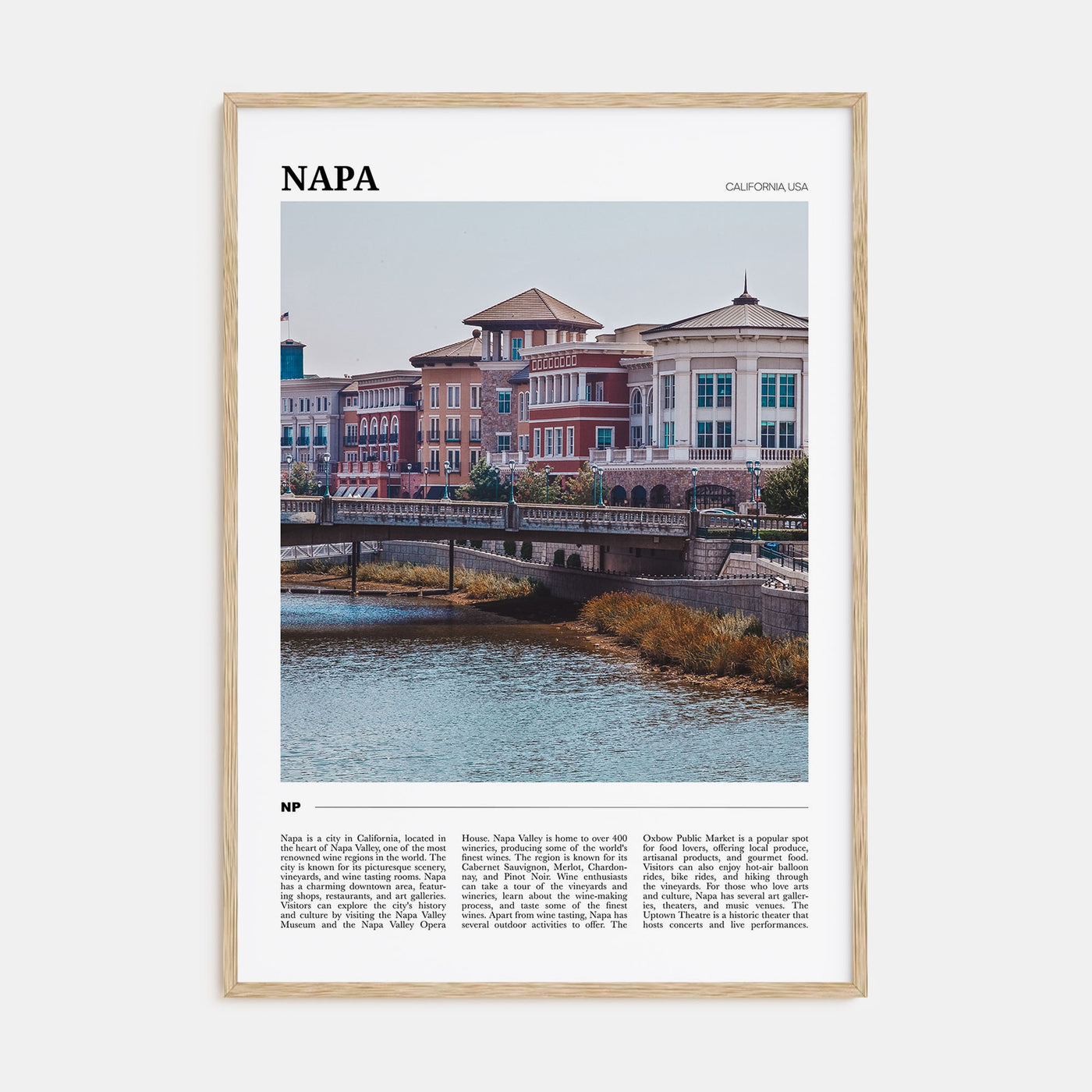 Napa Travel Color Poster