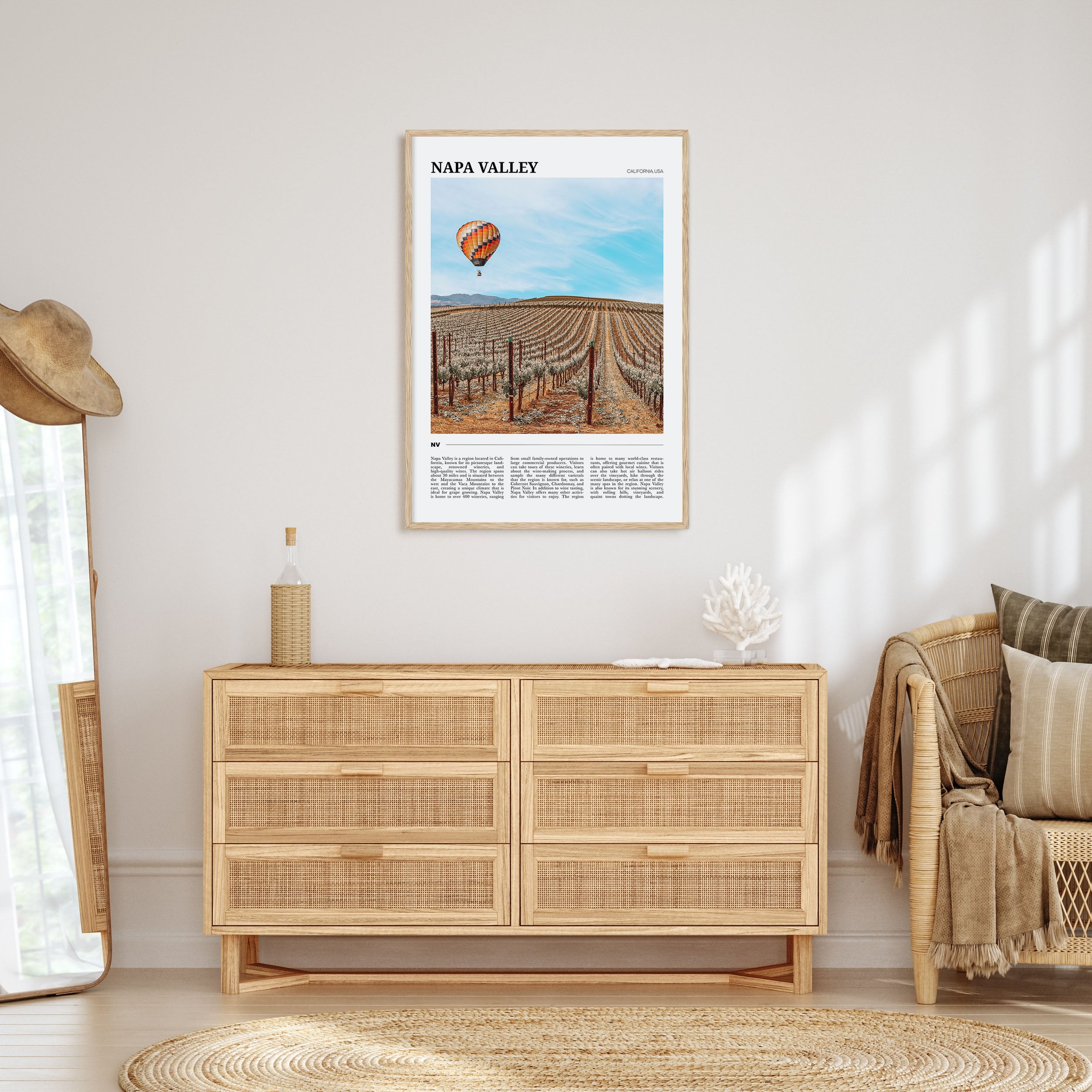 Napa Valley Travel Color Poster
