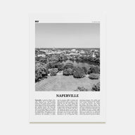 Naperville Travel B&W Poster