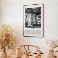 Napier Print Black and White, Napier Wall Art, Napier Poster, Napier Photo, Napier Wall Décor, Napier Map, New Zealand
