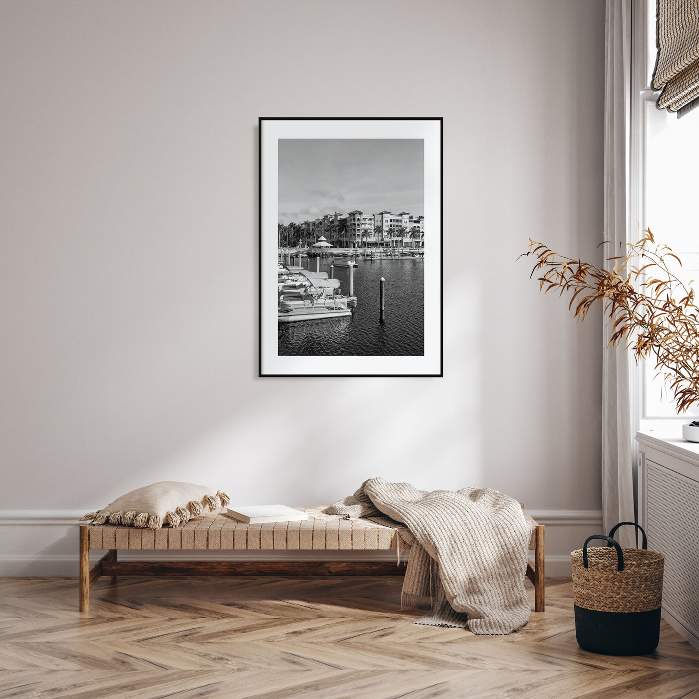 Naples, Florida Photo B&W Poster