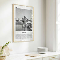 Naples Print Black and White Florida, Naples Wall Art, Naples Poster, Naples Photo, Naples Wall Décor, USA, United States