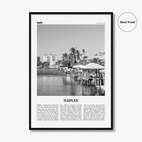 Naples Print Black and White Florida, Naples Wall Art, Naples Poster, Naples Photo, Naples Wall Décor, USA, United States