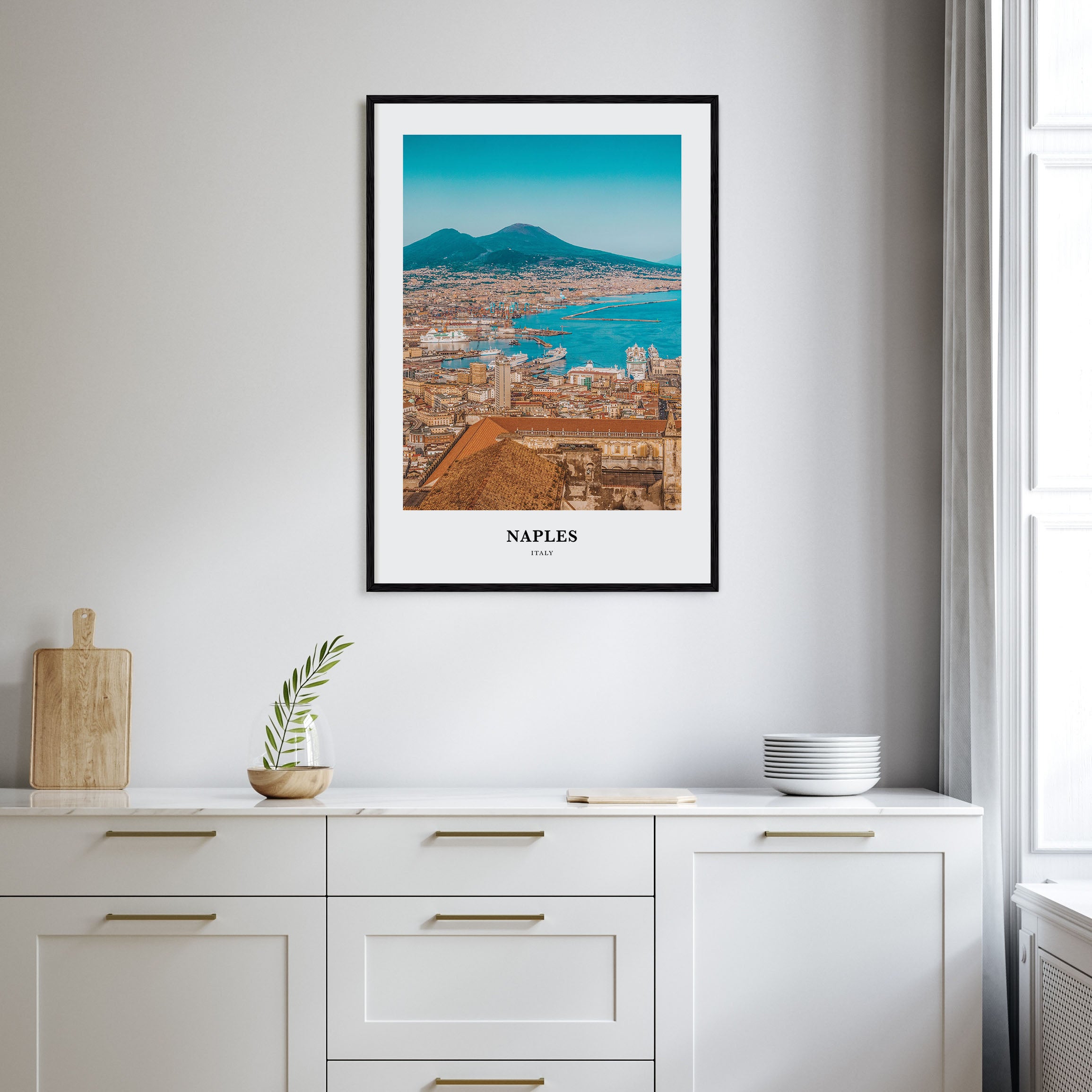 Naples, Italy Portrait Color No 2 Poster