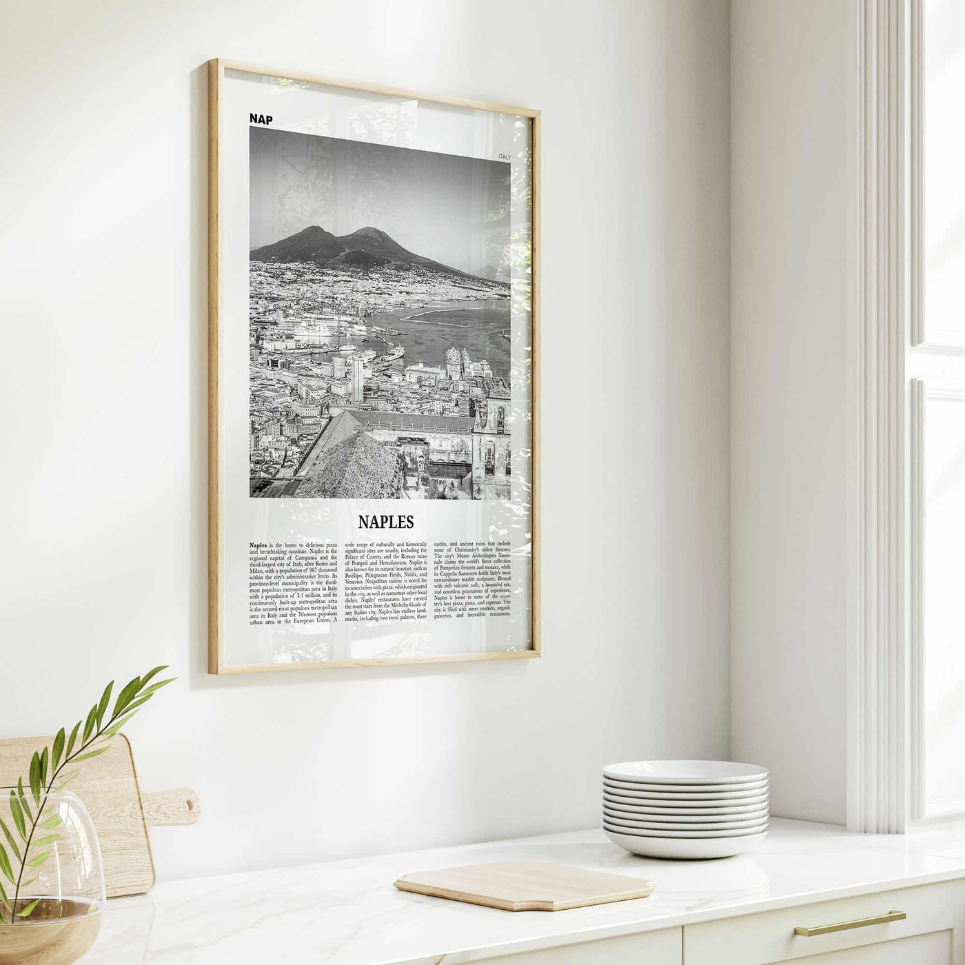 Naples Print Black and White Italy No 1, Naples Wall Art, Naples Poster, Naples Photo, Naples Wall Decor, Napoli, Italia, Europe