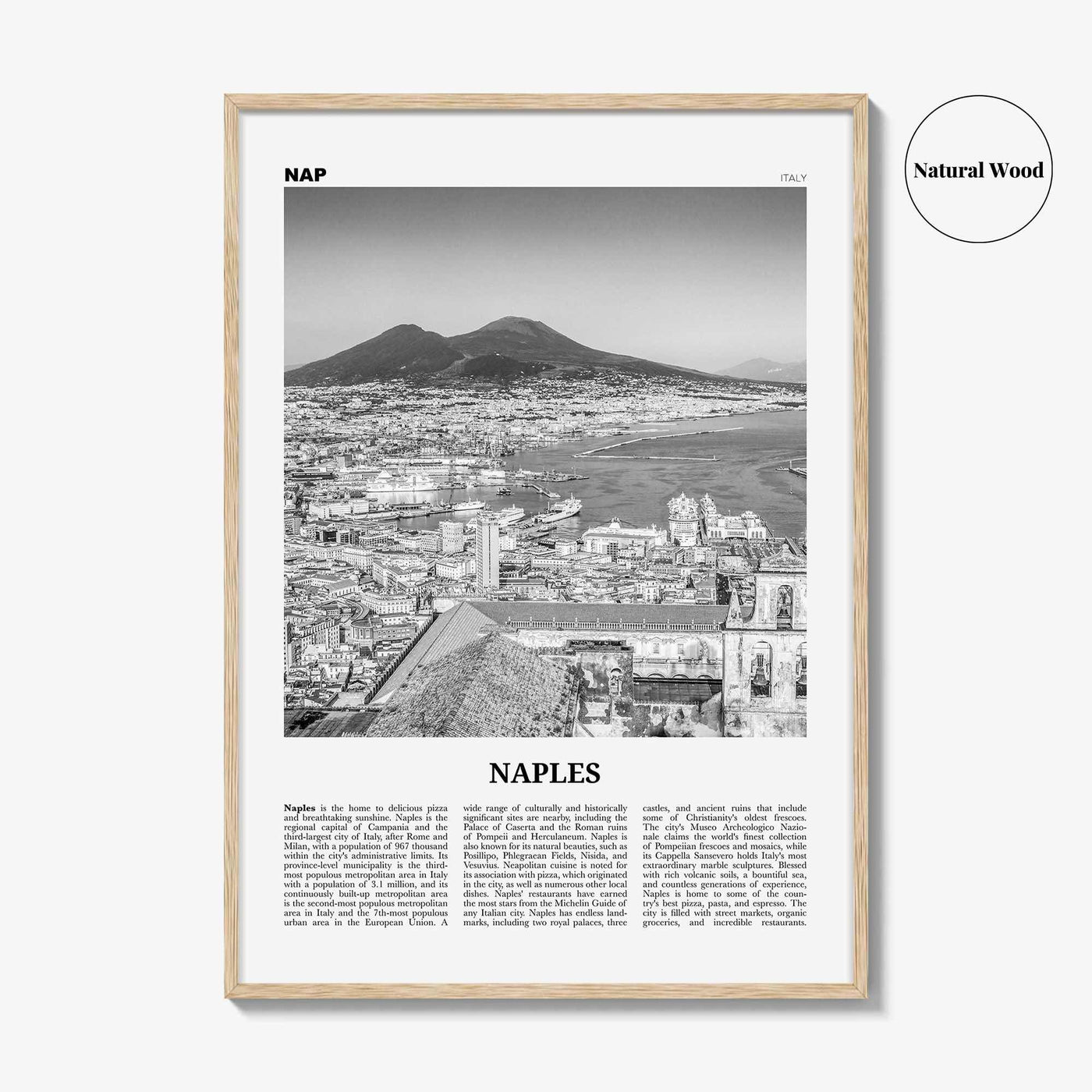 Naples Print Black and White Italy No 1, Naples Wall Art, Naples Poster, Naples Photo, Naples Wall Decor, Napoli, Italia, Europe