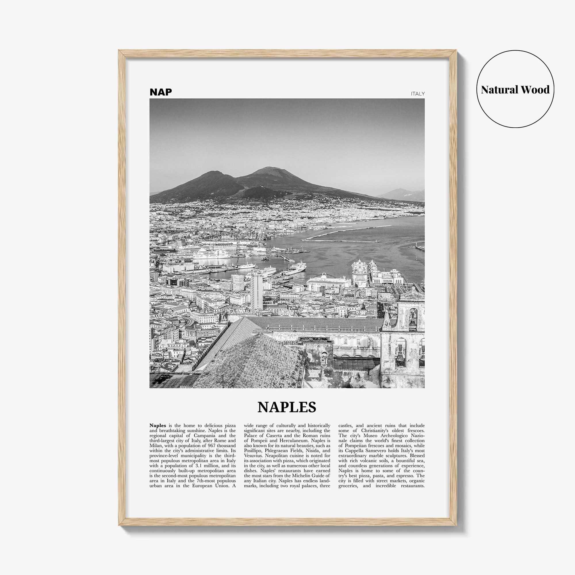 Naples Print Black and White Italy No 1, Naples Wall Art, Naples Poster, Naples Photo, Naples Wall Decor, Napoli, Italia, Europe