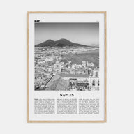 Naples, Italy Travel B&W No 1 Poster