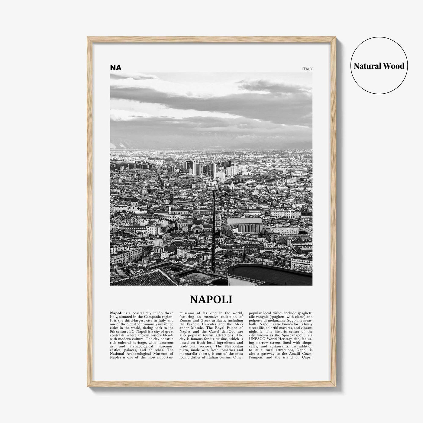 Napoli Print Black and White, Napoli Wall Art, Napoli Poster, Napoli Photo, Napoli Wall Décor, Napoli Map, Italia