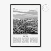 Napoli Print Black and White, Napoli Wall Art, Napoli Poster, Napoli Photo, Napoli Wall Décor, Napoli Map, Italia