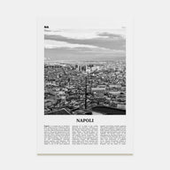 Napoli Travel B&W Poster