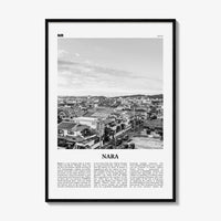 Nara Print Black and White, Nara Wall Art, Nara Poster, Nara Photo, Nara Wall Décor, Nara Map, Japan