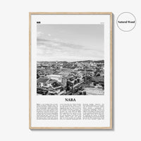 Nara Print Black and White, Nara Wall Art, Nara Poster, Nara Photo, Nara Wall Décor, Nara Map, Japan