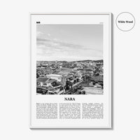 Nara Print Black and White, Nara Wall Art, Nara Poster, Nara Photo, Nara Wall Décor, Nara Map, Japan