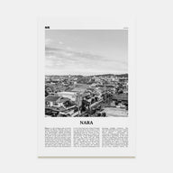 Nara Travel B&W Poster