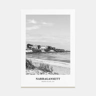 Narragansett Portrait B&W No 1 Poster