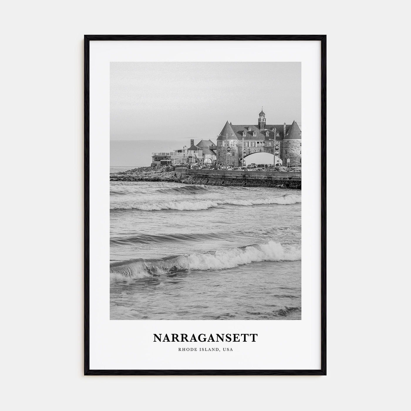 Narragansett Portrait B&W No 2 Poster