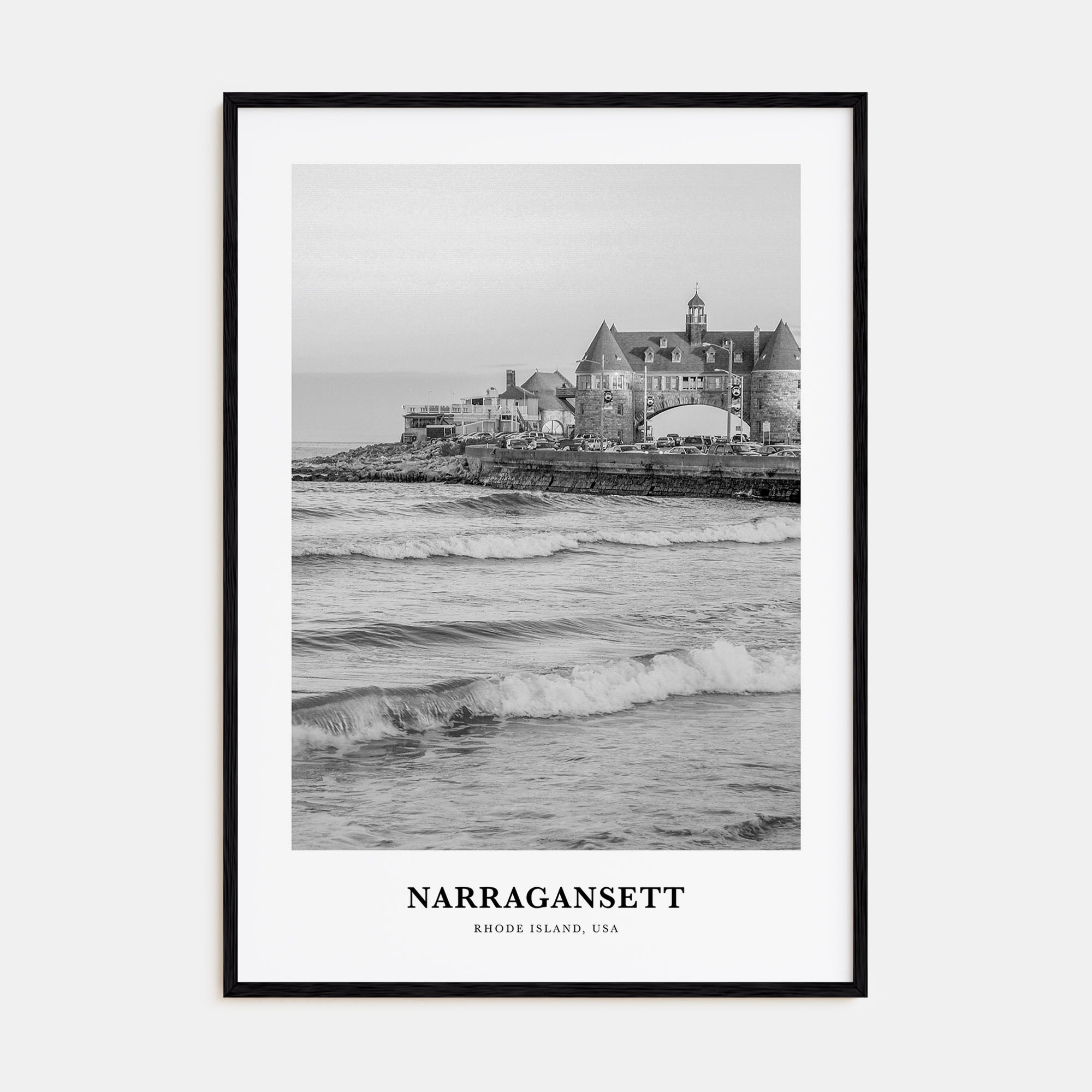 Narragansett Portrait B&W No 2 Poster