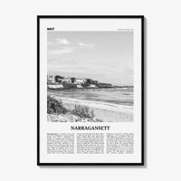 Narragansett Print Black and White No 1, Narragansett Wall Art, Narragansett Poster, Narragansett Photo, Narragansett Décor, Rhode Island