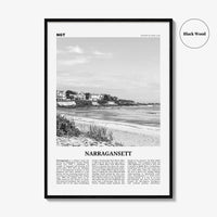 Narragansett Print Black and White No 1, Narragansett Wall Art, Narragansett Poster, Narragansett Photo, Narragansett Décor, Rhode Island