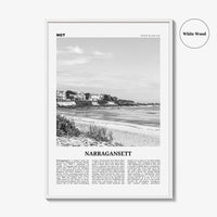 Narragansett Print Black and White No 1, Narragansett Wall Art, Narragansett Poster, Narragansett Photo, Narragansett Décor, Rhode Island