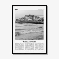 Narragansett Print Black and White No 2, Narragansett Wall Art, Narragansett Poster, Narragansett Photo, Narragansett Décor, Rhode Island