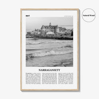 Narragansett Print Black and White No 2, Narragansett Wall Art, Narragansett Poster, Narragansett Photo, Narragansett Décor, Rhode Island