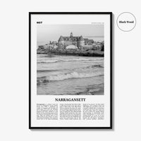 Narragansett Print Black and White No 2, Narragansett Wall Art, Narragansett Poster, Narragansett Photo, Narragansett Décor, Rhode Island