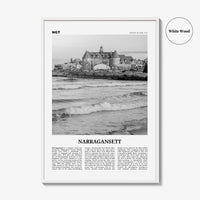 Narragansett Print Black and White No 2, Narragansett Wall Art, Narragansett Poster, Narragansett Photo, Narragansett Décor, Rhode Island