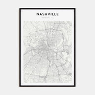 Nashville Map Portrait Poster