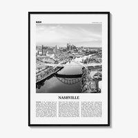 Nashville Print Black and White No 1, Nashville Wall Art, Nashville Poster, Nashville Photo, Tennessee, USA, United States, North America
