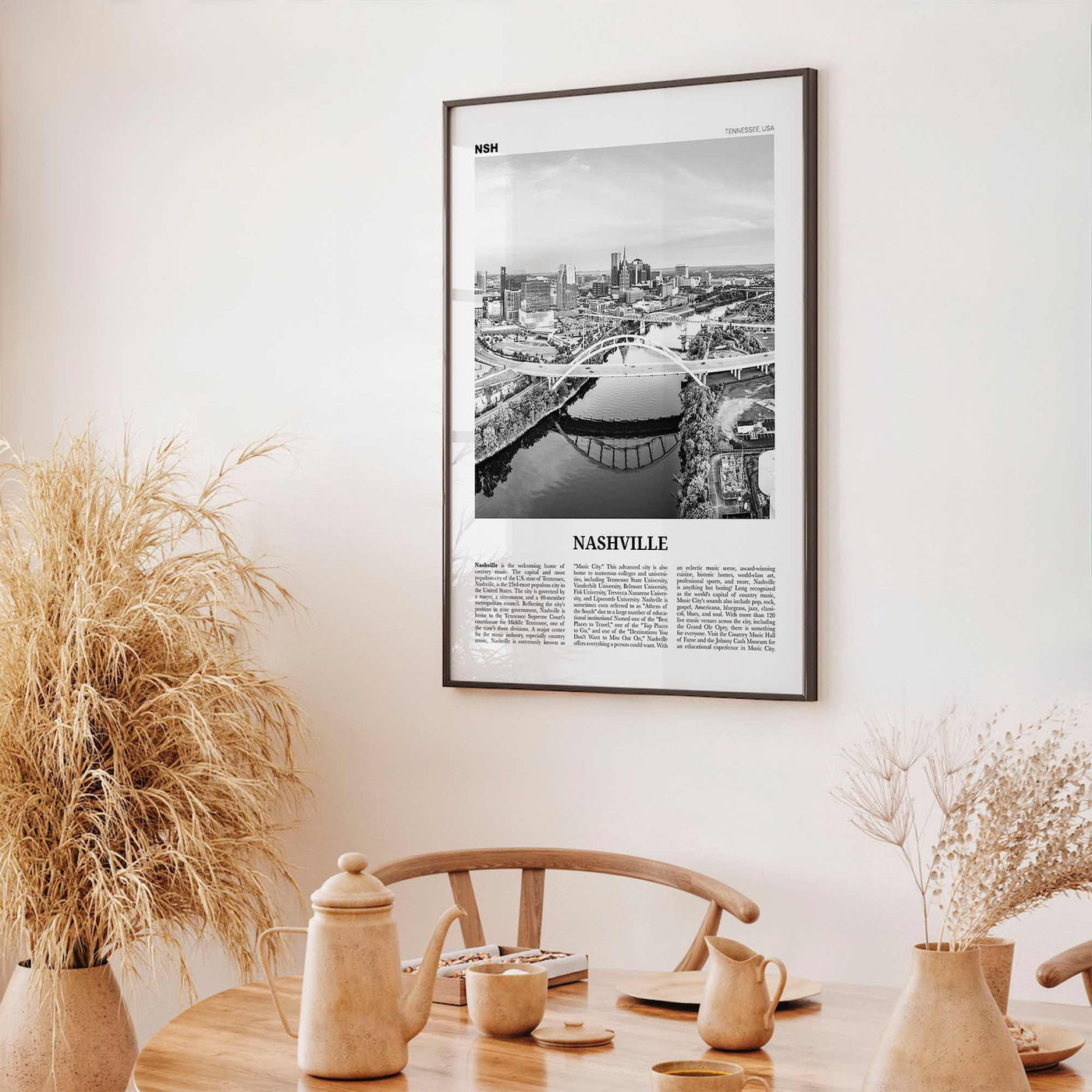 Nashville Print Black and White No 1, Nashville Wall Art, Nashville Poster, Nashville Photo, Tennessee, USA, United States, North America