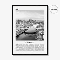 Nashville Print Black and White No 1, Nashville Wall Art, Nashville Poster, Nashville Photo, Tennessee, USA, United States, North America