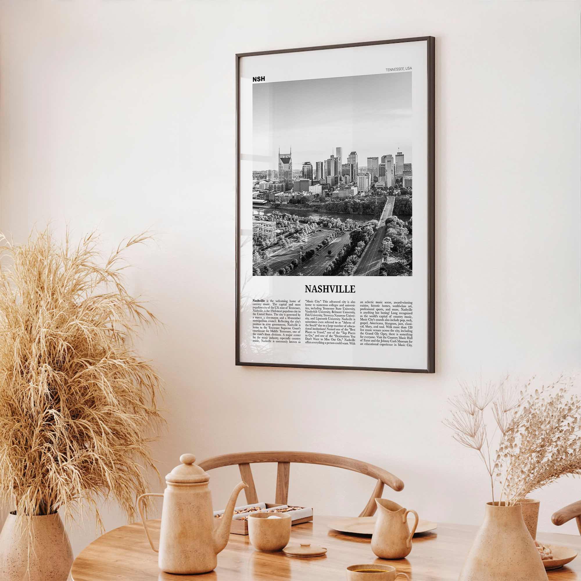 Nashville Print Black and White No 2, Nashville Wall Art, Nashville Poster, Nashville Photo, Tennessee, USA, United States, North America