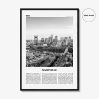 Nashville Print Black and White No 2, Nashville Wall Art, Nashville Poster, Nashville Photo, Tennessee, USA, United States, North America