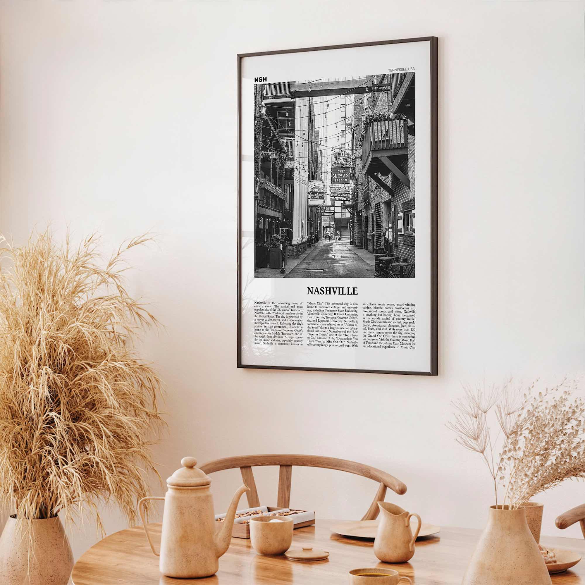 Nashville Print Black and White No 3, Nashville Wall Art, Nashville Poster, Nashville Photo, Tennessee, USA, United States, North America