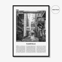 Nashville Print Black and White No 3, Nashville Wall Art, Nashville Poster, Nashville Photo, Tennessee, USA, United States, North America